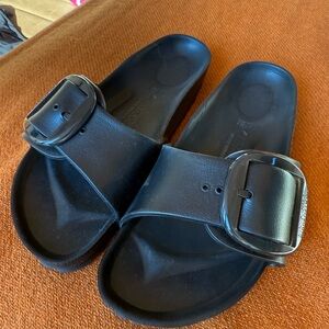 Black Slide Sandals